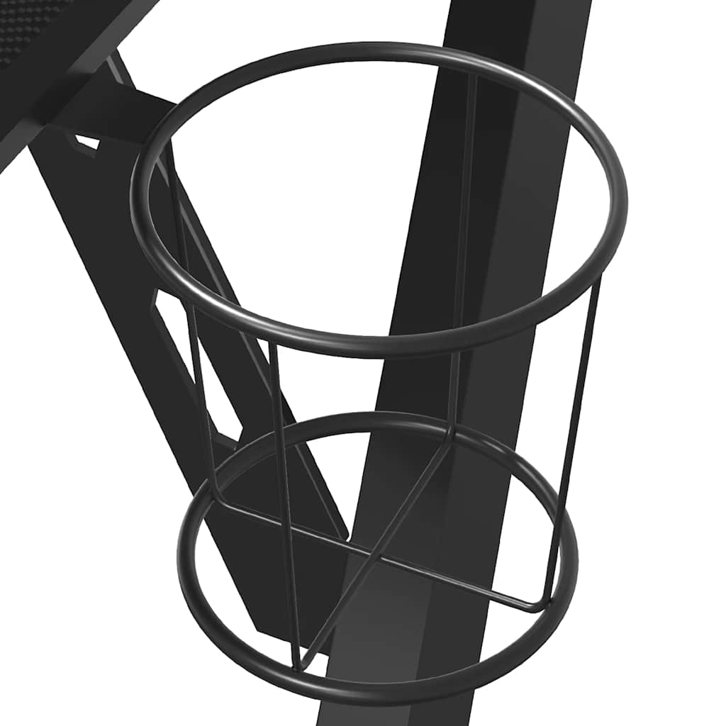 Black Gaming Desk with Y-Shape Legs - 110x60x75 cm