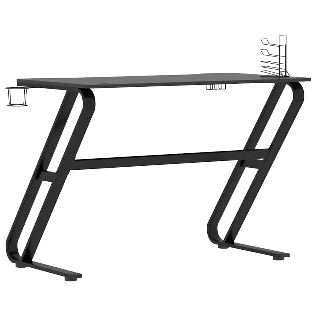 ZZ-Shape Gaming Desk - Black, 110x60x75 cm, Stylish & Durable