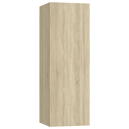 3 Piece TV Cabinet Set Sonoma Oak Engineered Wood