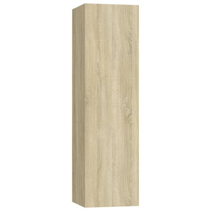 3 Piece TV Cabinet Set Sonoma Oak Engineered Wood