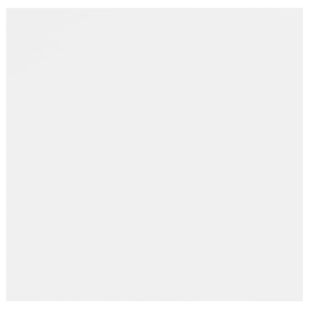 Sleek White Bedside Cabinets Set of 2, 30.5x30x30 cm, Engineered Wood