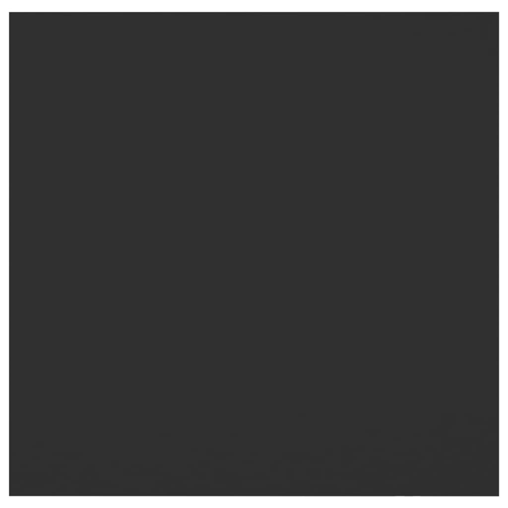 Black Engineered Wood Bedside Cabinet 30.5x30 cm