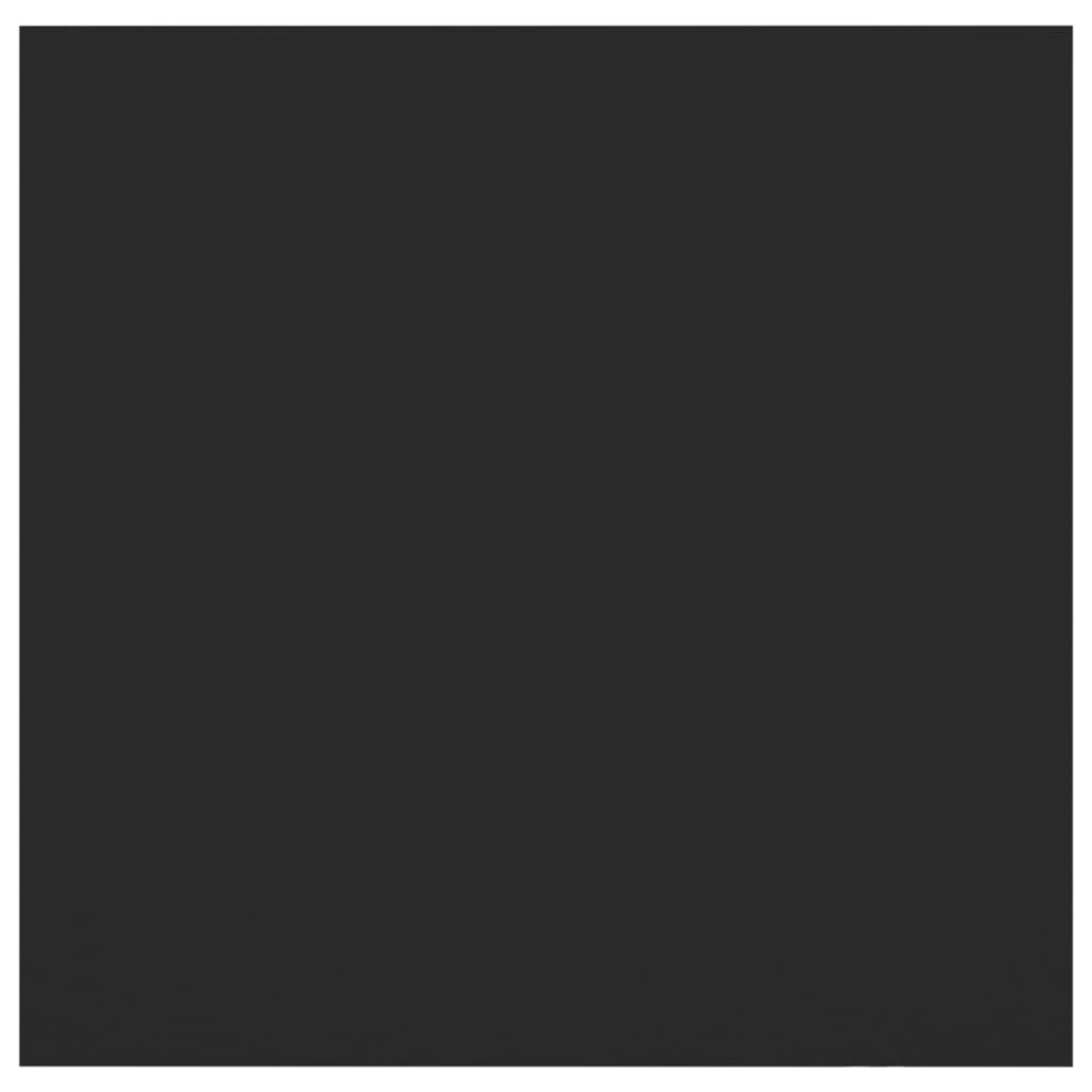 Black Engineered Wood Bedside Cabinets Set (2) - Compact & Stylish