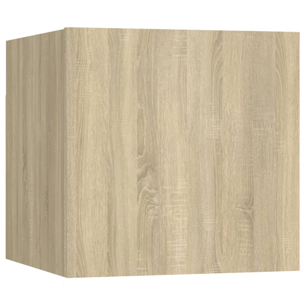 Sonoma Oak Bedside Cabinet - Engineered Wood 30.5x30x30 cm
