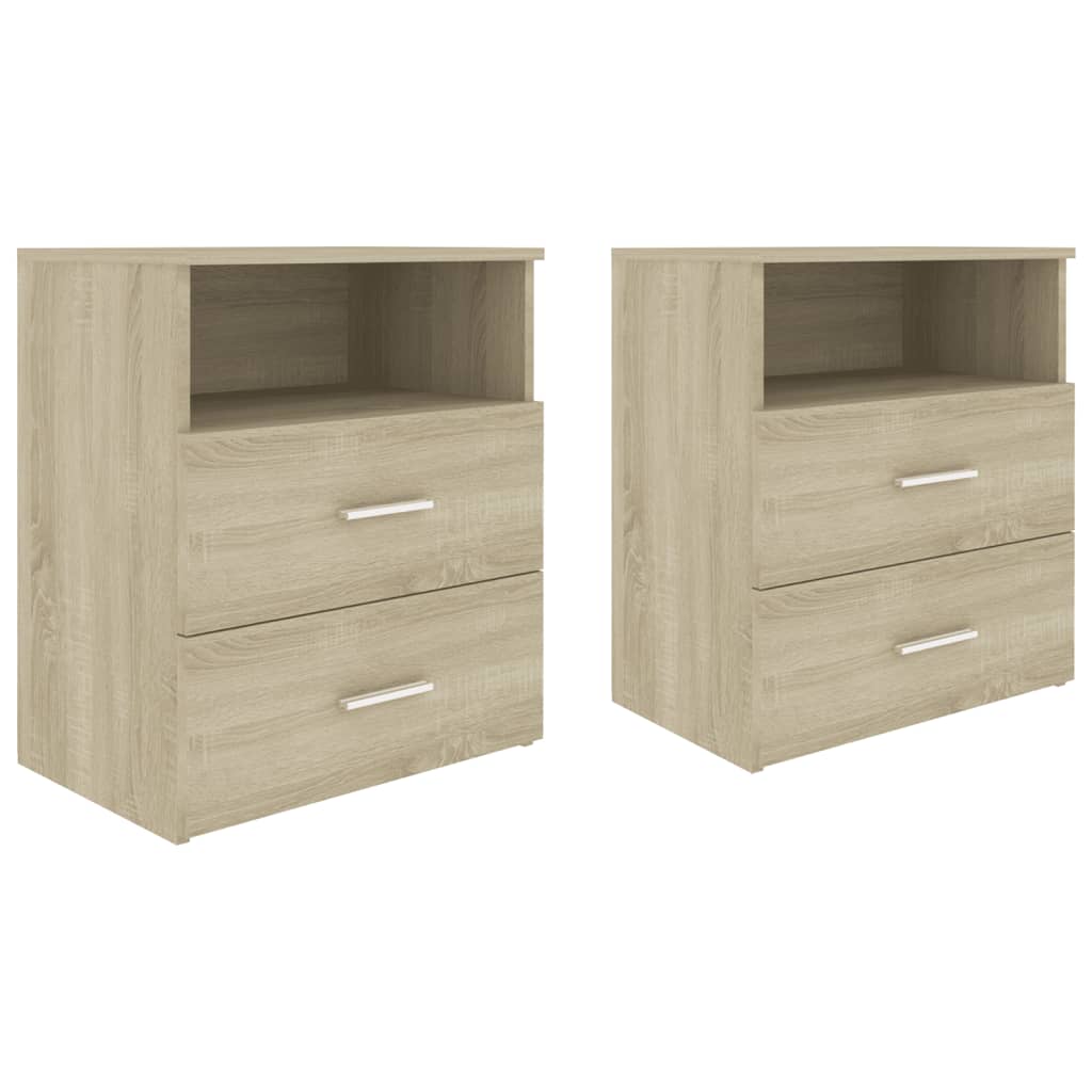 Sonoma Oak Bed Cabinets, Set of 2, 50x32x60 cm - Stylish & Functional