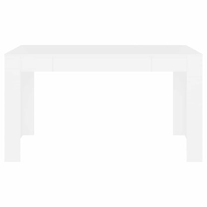 Dining Table White 140x74.5x76 cm Engineered Wood