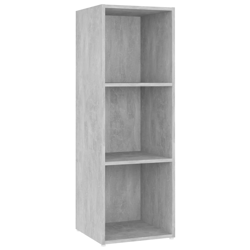 TV Cabinets 2 pcs Concrete Grey 107x35x37 cm Engineered Wood