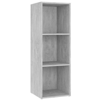 TV Cabinets 2 pcs Concrete Grey 107x35x37 cm Engineered Wood