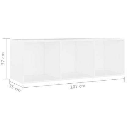 3 Piece TV Cabinet Set White Engineered Wood