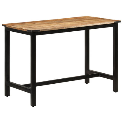 Solid Mango Wood Dining Table 110x60x76 cm - Rustic Charm