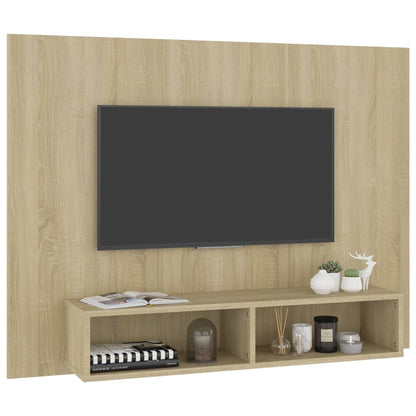 Wall TV Cabinet Sonoma Oak 120x23.5x90 cm Engineered Wood