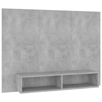 Wall TV Cabinet Concrete Grey 120x23.5x90 cm Engineered Wood