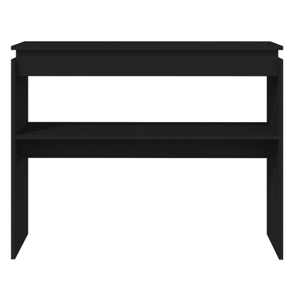 Console Table Black 102x30x80 cm Engineered Wood