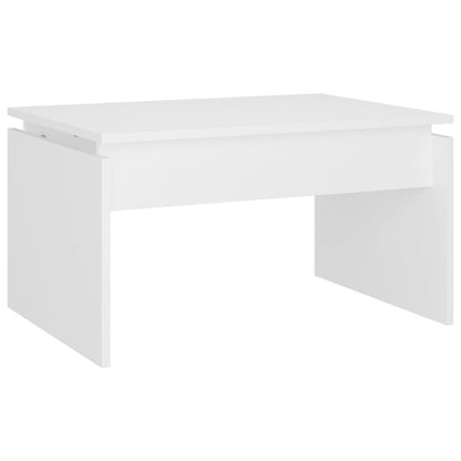 Coffee Table White 68x50x38 cm Engineered Wood