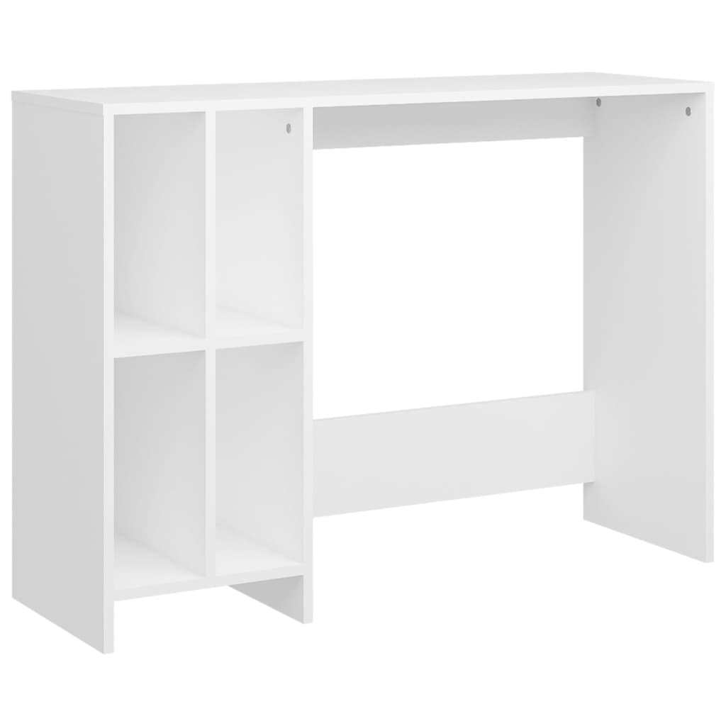 White Engineered Wood Notebook Desk 102.5x35x75 cm