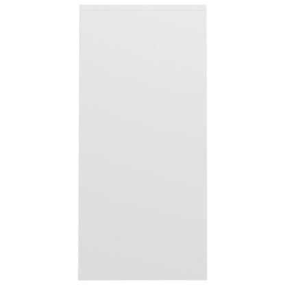 White Engineered Wood Notebook Desk 102.5x35x75 cm
