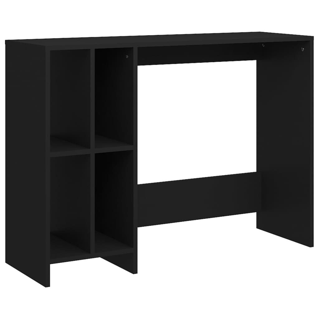 Sleek Black Engineered Wood Notebook Desk 102.5x35x75 cm