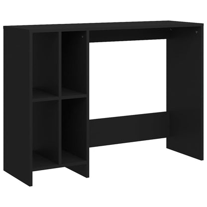 Sleek Black Engineered Wood Notebook Desk 102.5x35x75 cm