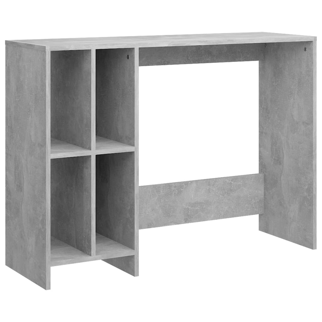 Stylish Concrete Grey Notebook Desk, 102.5x35x75 cm, Engineered Wood