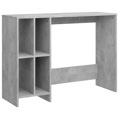 Stylish Concrete Grey Notebook Desk, 102.5x35x75 cm, Engineered Wood