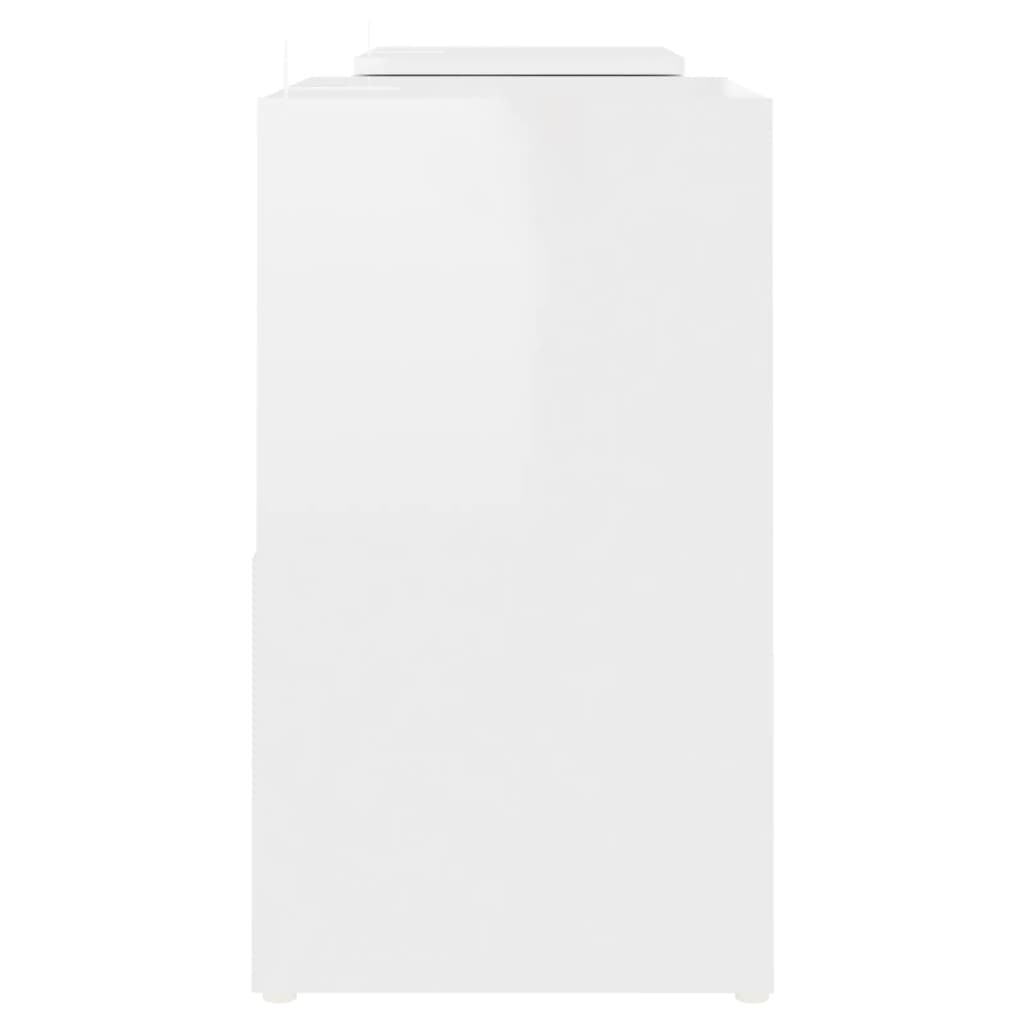 TV Cabinet High Gloss White 104x30x52 cm Engineered Wood