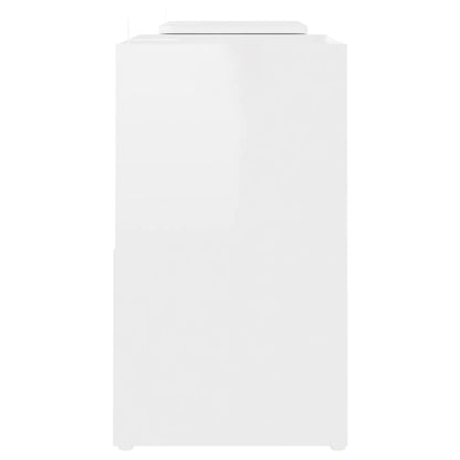 TV Cabinet High Gloss White 104x30x52 cm Engineered Wood