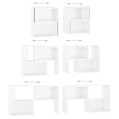 TV Cabinet High Gloss White 104x30x52 cm Engineered Wood