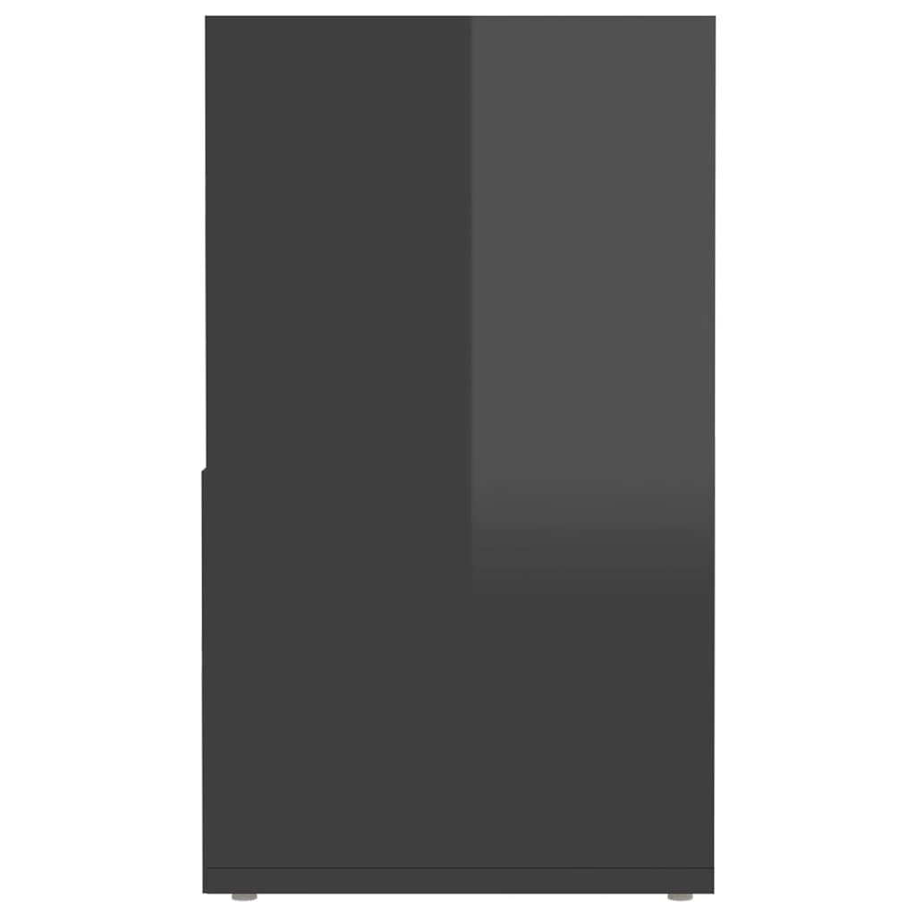 TV Cabinet High Gloss Grey 149x30x52 cm Engineered Wood