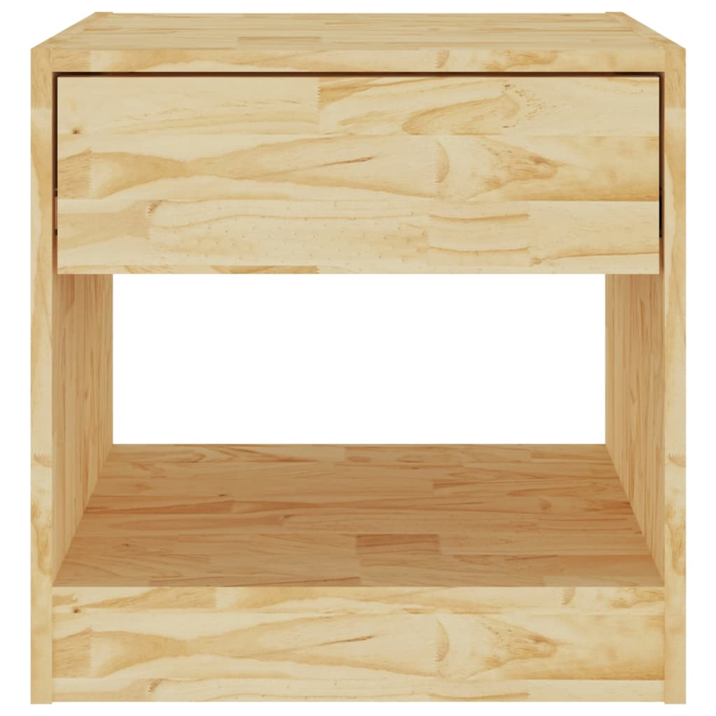 Solid Pinewood Bedside Cabinets Set, 2 Pieces, 40x31x40 cm