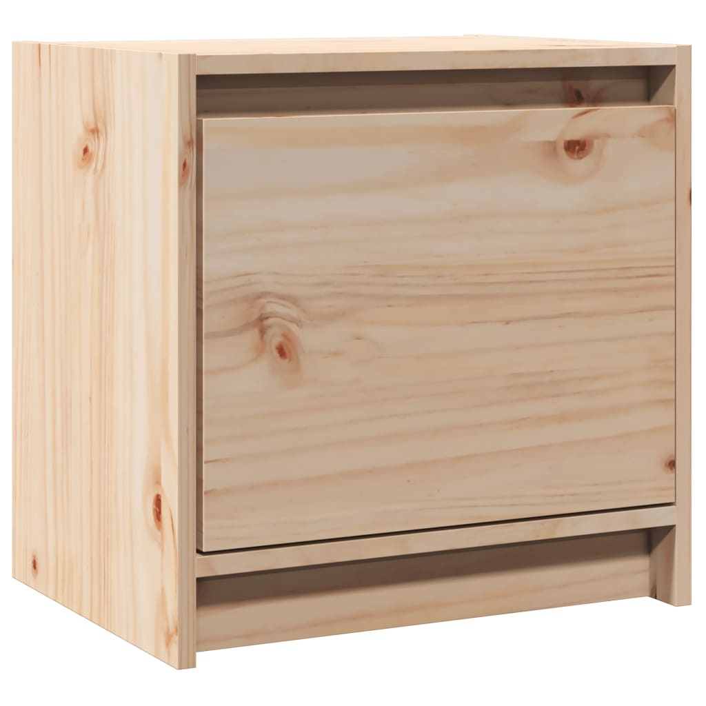 Solid Pinewood Bedside Cabinet - 40x30.5x40 cm