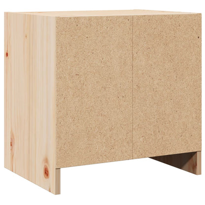 Solid Pinewood Bedside Cabinets 2pcs, 40x30.5x40 cm, Natural Finish
