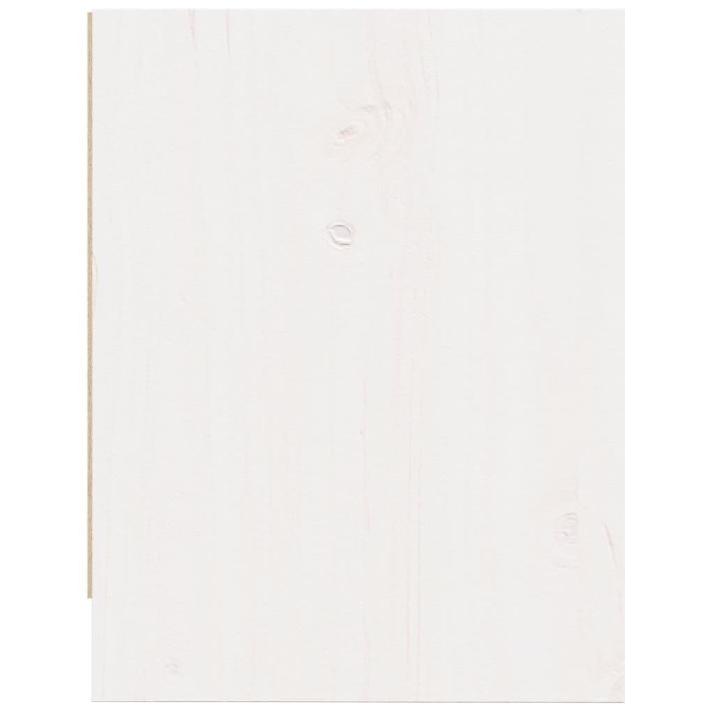 Solid Pinewood Bedside Cabinets 2 pcs - White, 40x30.5x40 cm