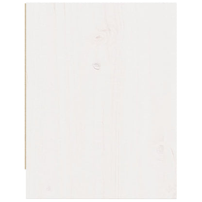 Solid Pinewood Bedside Cabinets 2 pcs - White, 40x30.5x40 cm