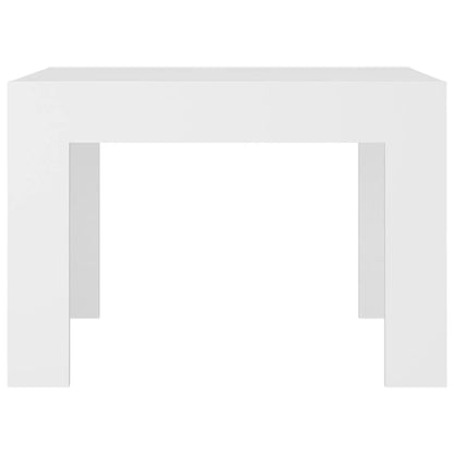 Coffee Table White 50x50x35 cm Engineered Wood