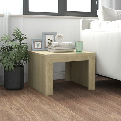 Coffee Table Sonoma Oak 50x50x35 cm Engineered Wood