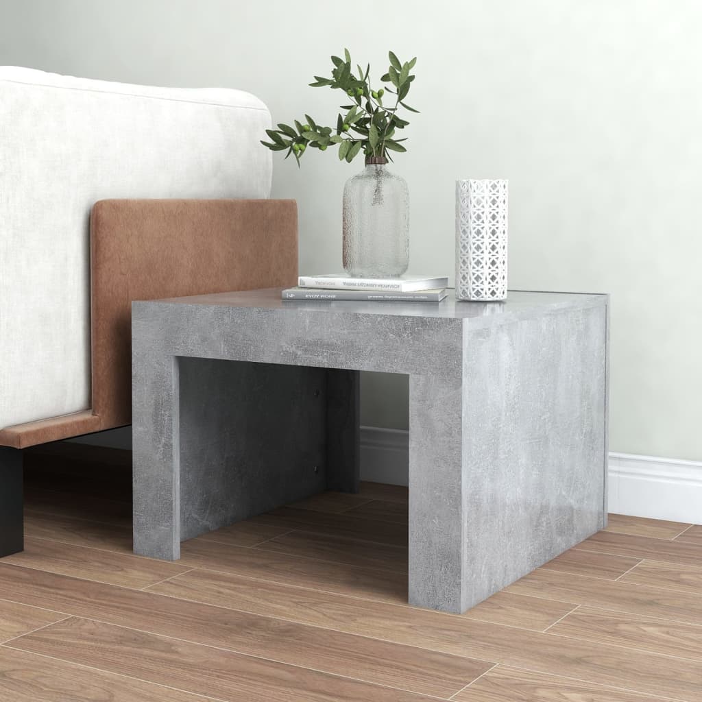 Coffee Table Concrete Grey 50x50x35 cm Engineered Wood