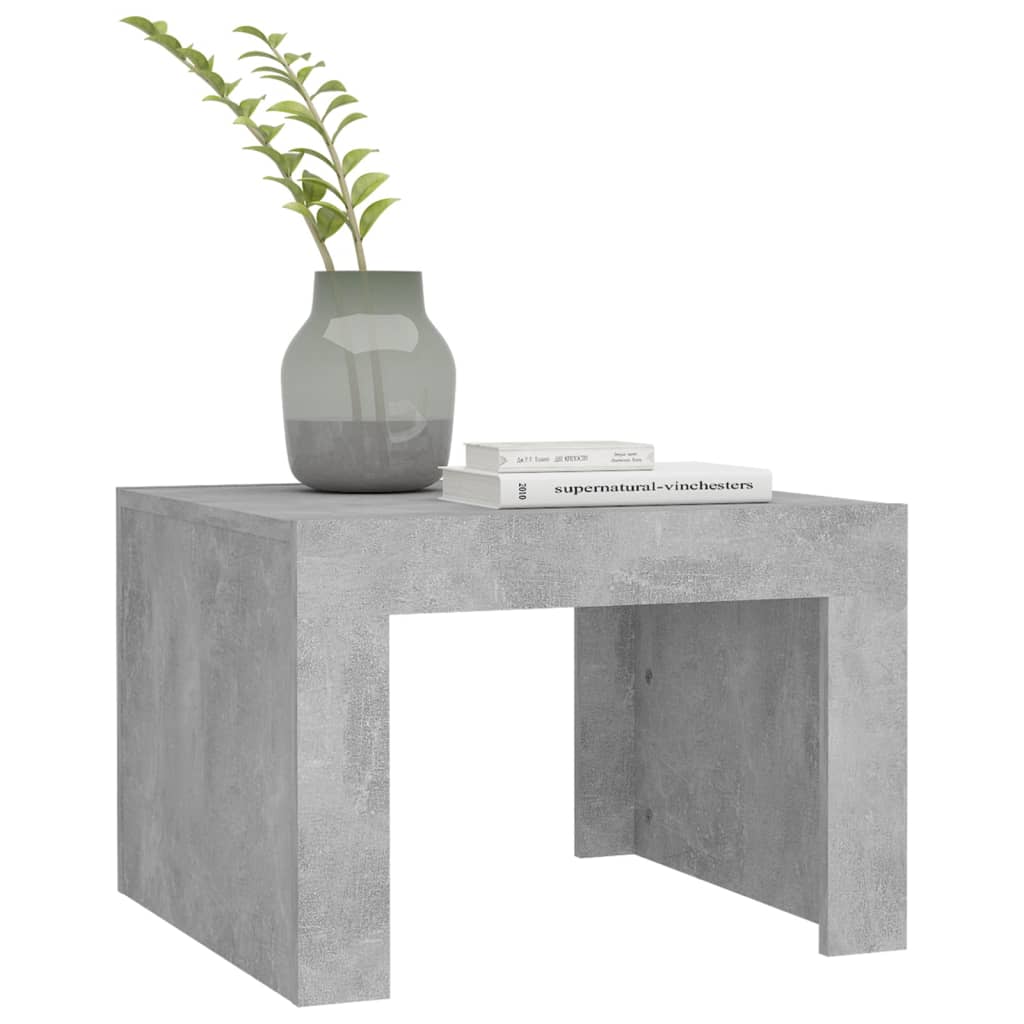 Coffee Table Concrete Grey 50x50x35 cm Engineered Wood