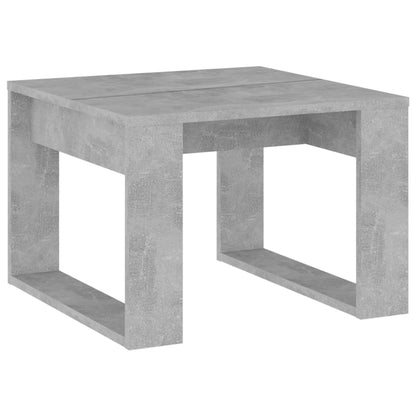 Side Table Concrete Grey 50x50x35 cm Engineered Wood