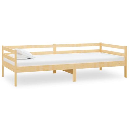 Solid Pine Wood Day Bed Frame, 90x200cm, No Mattress Included