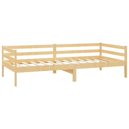 Solid Pine Wood Day Bed Frame, 90x200cm, No Mattress Included