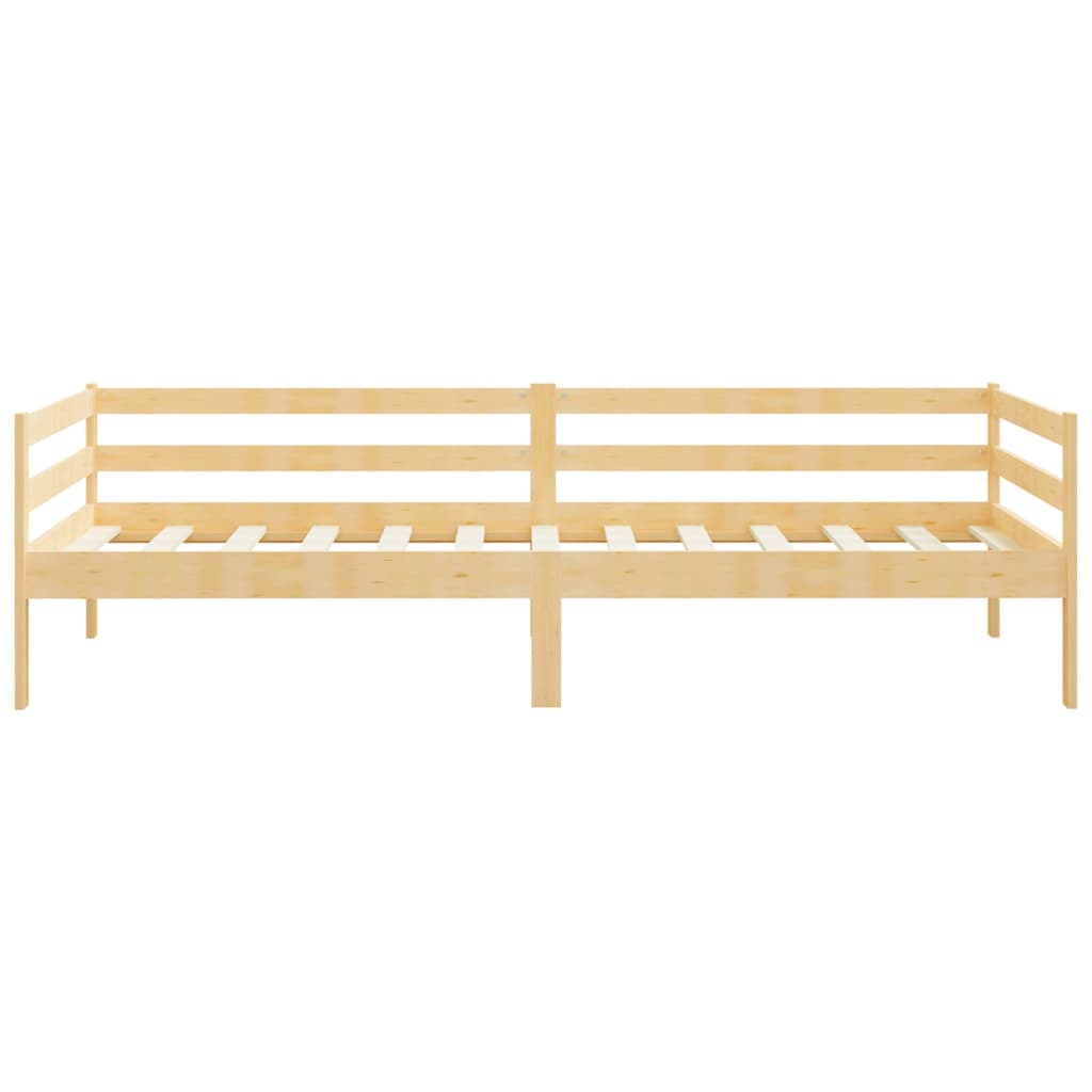 Solid Pine Wood Day Bed Frame, 90x200cm, No Mattress Included