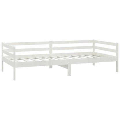White Solid Wood Pine Day Bed Frame 90x200cm - No Mattress Included