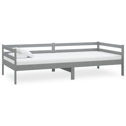 Solid Pine Day Bed, Grey, 90x200cm - Mattress Not Included