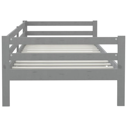 Solid Pine Day Bed, Grey, 90x200cm - Mattress Not Included