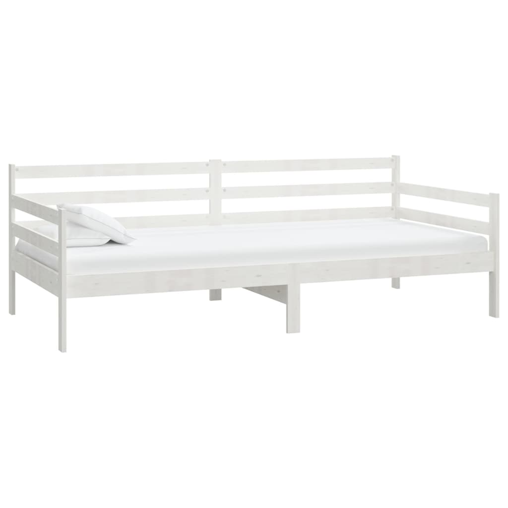 White Solid Wood Pine Day Bed - 90x200cm (No Mattress)