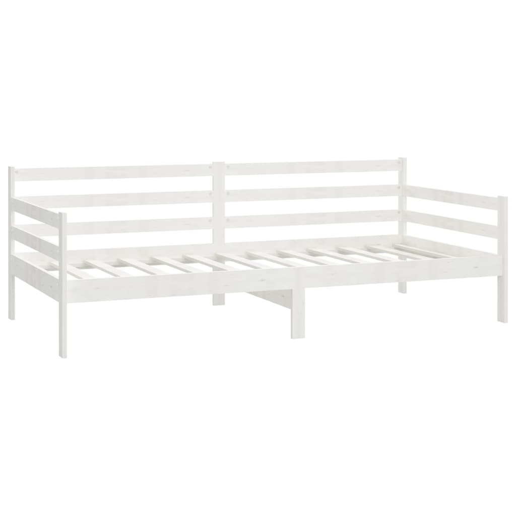 White Solid Wood Pine Day Bed - 90x200cm (No Mattress)