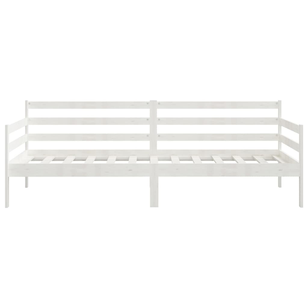 White Solid Wood Pine Day Bed - 90x200cm (No Mattress)