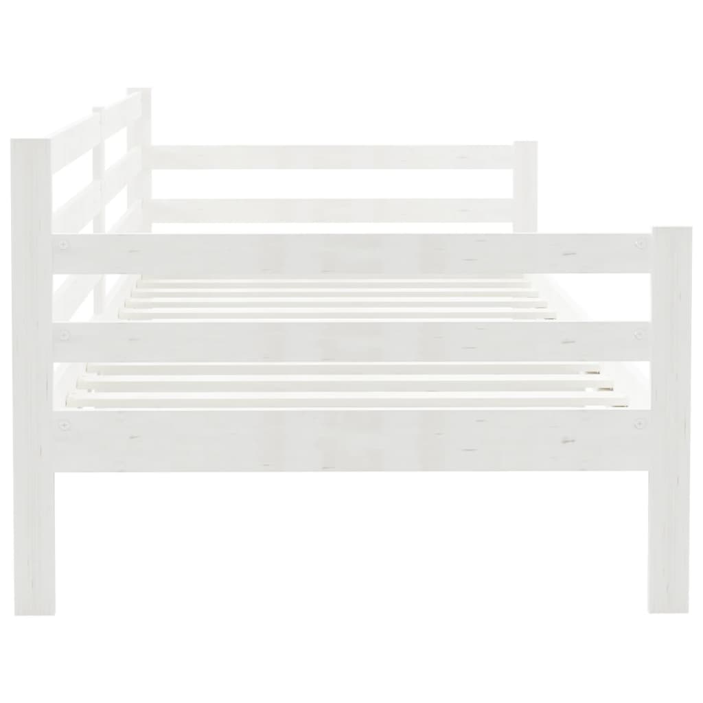 White Solid Wood Pine Day Bed - 90x200cm (No Mattress)