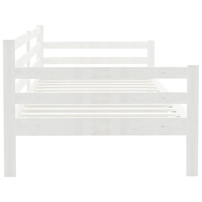 White Solid Wood Pine Day Bed - 90x200cm (No Mattress)