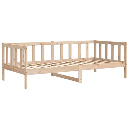 Solid Pine Wood Day Bed Frame 90x200cm - Mattress Not Included